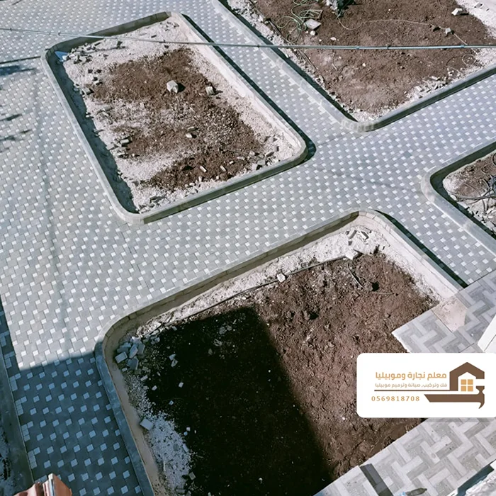 مقاول بلاط حدائق